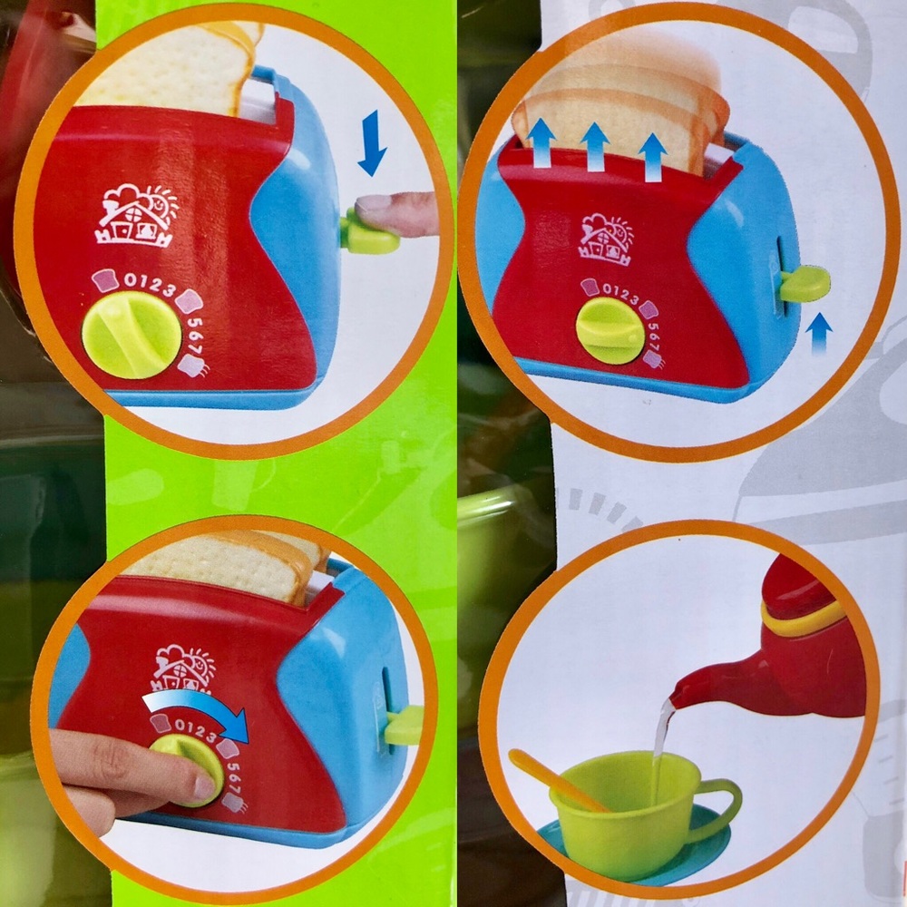 Gift! NEW! Toy Food Set - "Breakfast for Two" Toy